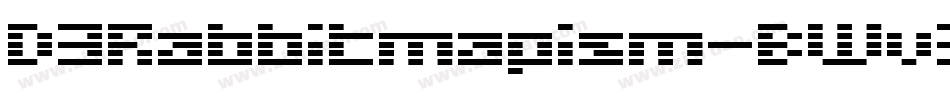 D3Rabbitmapism-BWv3字体转换