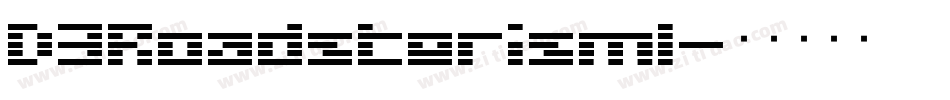 D3RoadsterismI字体转换