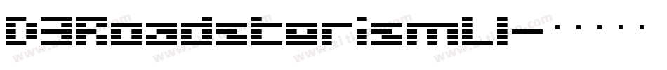 D3RoadsterismLI字体转换