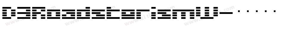 D3RoadsterismW字体转换
