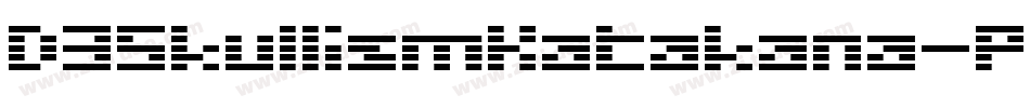 D3SkullismKatakana-PKax字体转换