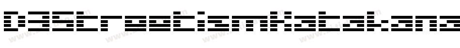 D3StreetismKatakana-owaA字体转换