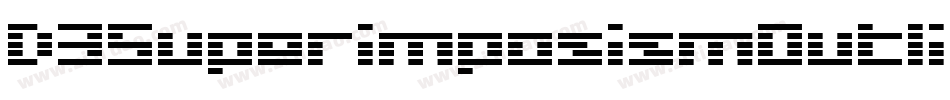 D3SuperimposismOutline-nR01字体转换
