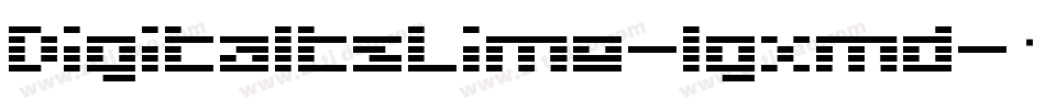 DigitaltsLime-lgxmd字体转换