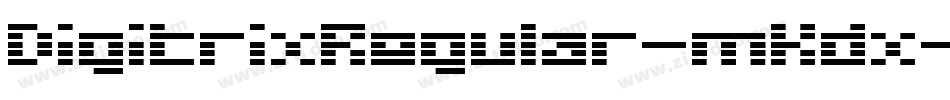 DigitrixRegular-mKdx字体转换