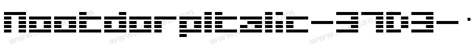 NootdorpItalic-37D3字体转换