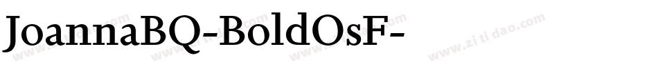 JoannaBQ-BoldOsF字体转换