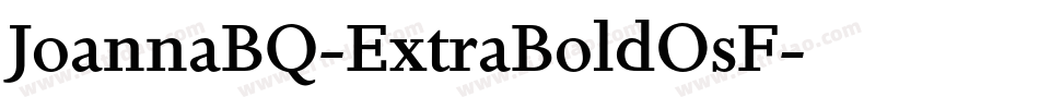 JoannaBQ-ExtraBoldOsF字体转换