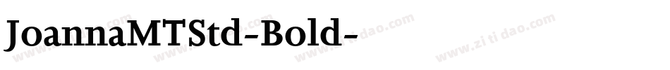 JoannaMTStd-Bold字体转换