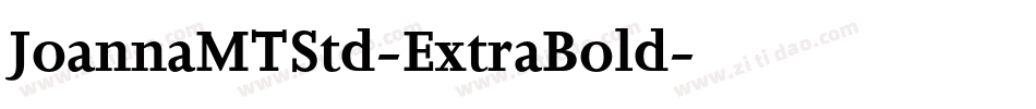 JoannaMTStd-ExtraBold字体转换