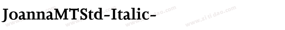 JoannaMTStd-Italic字体转换