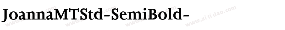 JoannaMTStd-SemiBold字体转换