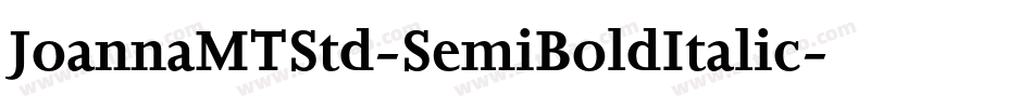 JoannaMTStd-SemiBoldItalic字体转换