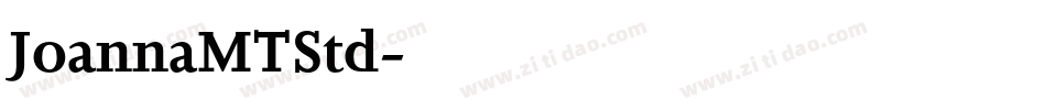 JoannaMTStd字体转换