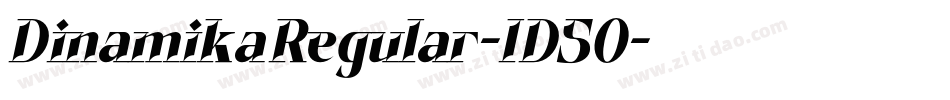 DinamikaRegular-lD50字体转换