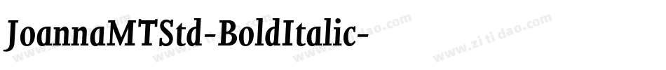 JoannaMTStd-BoldItalic字体转换