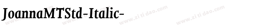 JoannaMTStd-Italic字体转换