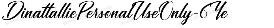 DinattalliePersonalUseOnly-6Ye6D字体转换