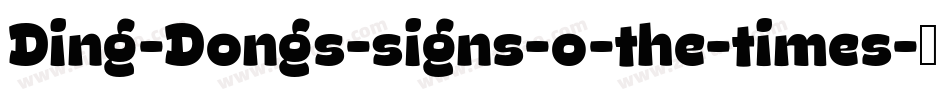 Ding-Dongs-signs-o-the-times字体转换