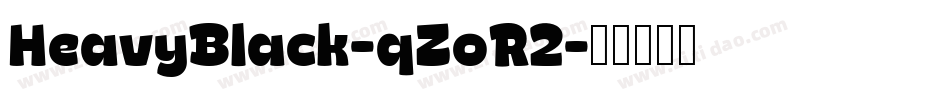 HeavyBlack-qZoR2字体转换