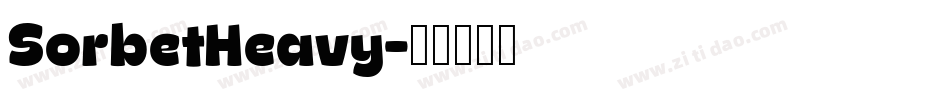 SorbetHeavy字体转换