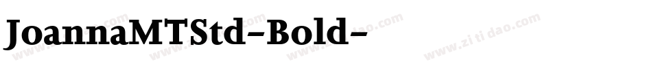 JoannaMTStd-Bold字体转换