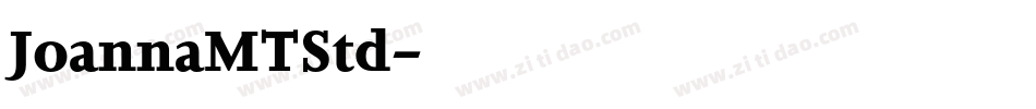JoannaMTStd字体转换