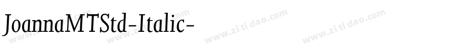JoannaMTStd-Italic字体转换