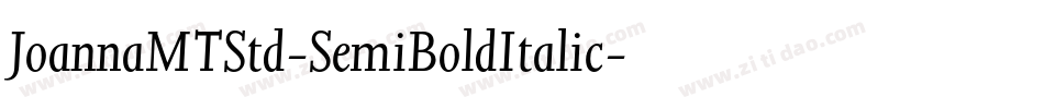 JoannaMTStd-SemiBoldItalic字体转换