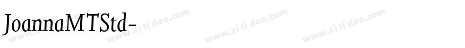 JoannaMTStd字体转换