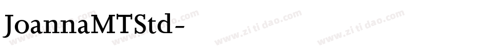 JoannaMTStd字体转换