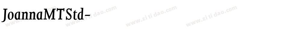 JoannaMTStd字体转换