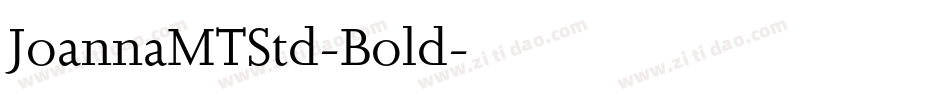 JoannaMTStd-Bold字体转换