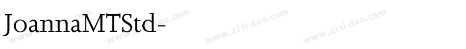 JoannaMTStd字体转换