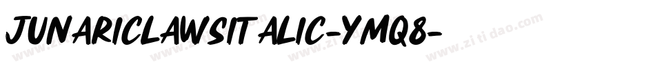 JunariClawsItalic-YMq8字体转换