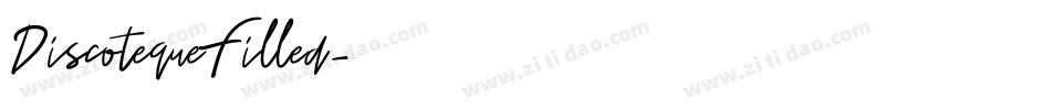 DiscotequeFilled字体转换