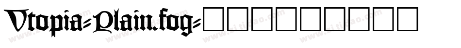 Vtopia-Plain.fog字体转换