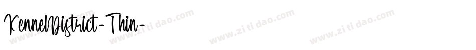 KennelDistrict-Thin字体转换