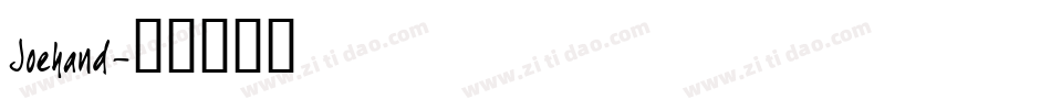 Joehand字体转换
