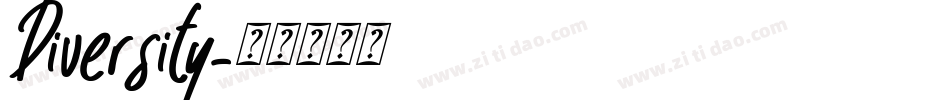 Diversity字体转换