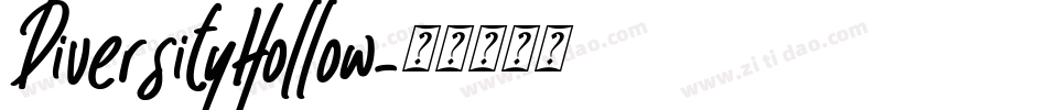 DiversityHollow字体转换