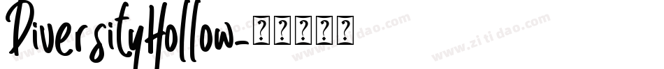 DiversityHollow字体转换