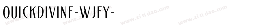 QuickDivine-WjeY字体转换