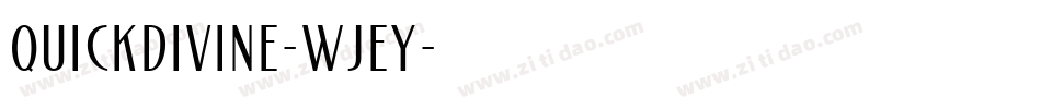 QuickDivine-WjeY字体转换