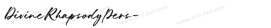 DivineRhapsodyPers字体转换