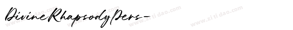 DivineRhapsodyPers字体转换