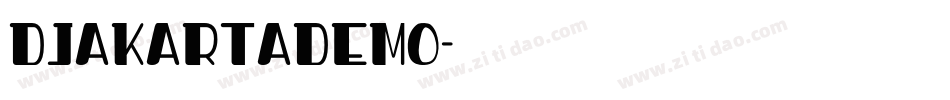 DjakartaDemo字体转换