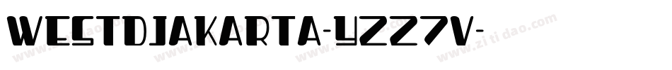 WestDjakarta-Yzz7v字体转换