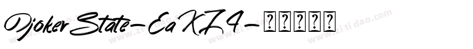 DjokerState-EaXZ4字体转换