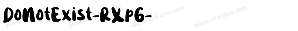DoNotExist-RXp6字体转换